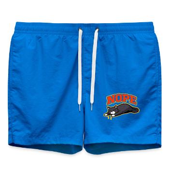 Nein, Katzen-Faulenz-Meme - Badeshorts - Cobalt blue - Vorne - AI Model Male 185 light (185cm)