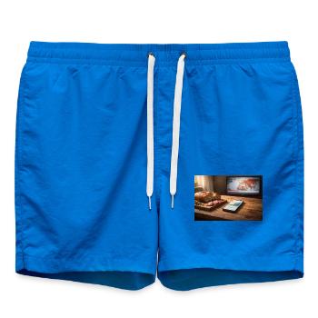 Alles, was wirklich trägt, ist einfach.  - Badeshorts - Cobalt blue - Vorne - AI Model Male 185 light (185cm)