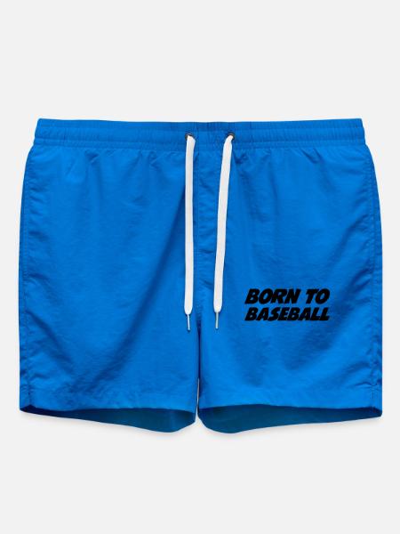 Born to Baseball - Swim Trunks - cobalt blue