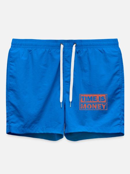 Time Is Money Bold - Swim Trunks - cobalt blue
