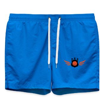 Basketball für immer – Dunk-Court-Wettkampfsport - Badeshorts - Cobalt blue - Vorne - AI Model Male 185 light (185cm)