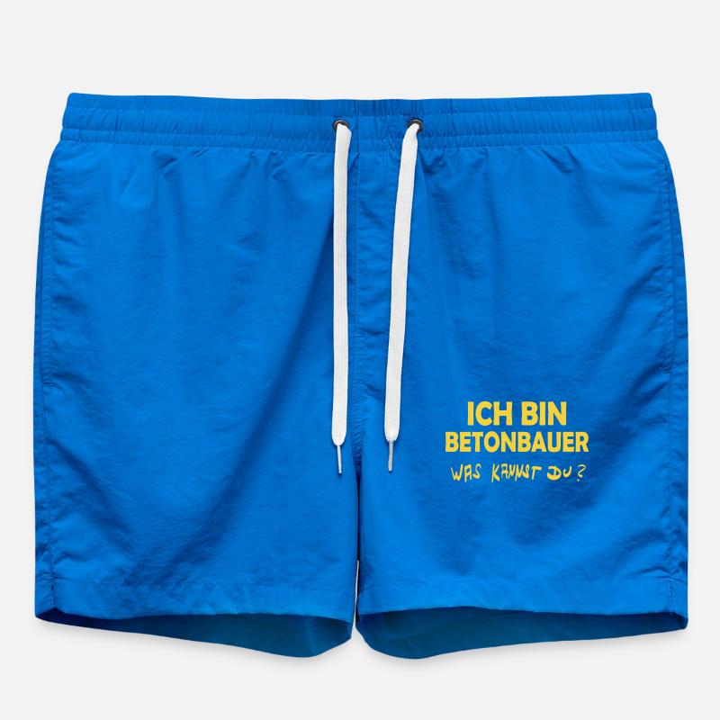 Occupation Concrete Worker - Swim Trunks - cobalt blue