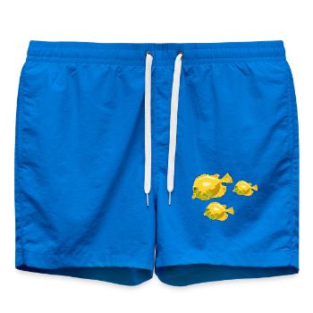 Fische - Badeshorts - Cobalt blue - Vorne - AI Model Male 185 light (185cm)