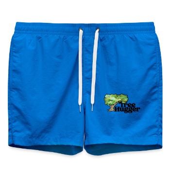 Croquis d’arbre aquarelle - Short de bain - cobalt blue - Devant - AI Model Male 185 light (185cm)
