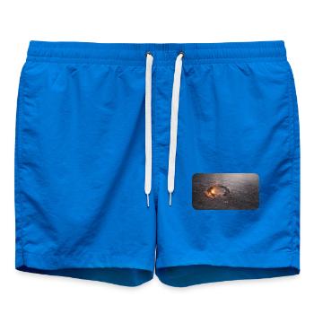Raille de sabot dans le plancher en cendre - Short de bain - cobalt blue - Devant - AI Model Male 185 light (185cm)