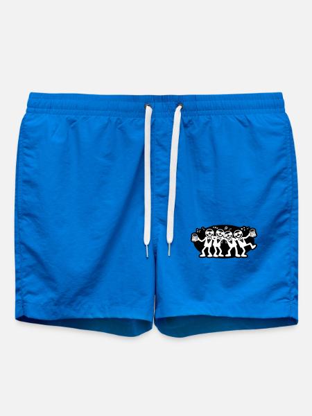 Bräutigam Freunde Gruppe Bier - Badeshorts - Cobalt blue