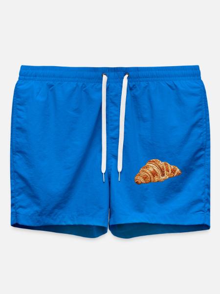 Croissant im bestickten Look (bedruckt) - Badeshorts - Cobalt blue