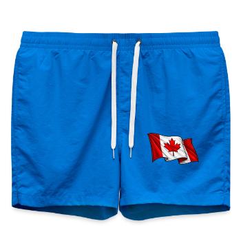Canada Drapeau canadien - Short de bain - cobalt blue - Devant - AI Model Male 185 light (185cm)