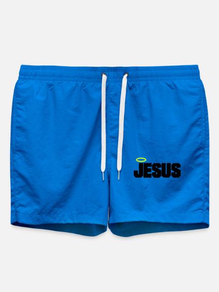 Jesus Christ - Swim Trunks - cobalt blue