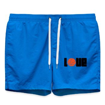 Basketball / Basketball / Basktet-Ball / Sport - Badeshorts - Cobalt blue - Vorne - AI Model Male 185 light (185cm)