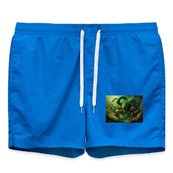 Héraclès combat l’Hydre de Lerne - Short de bain - cobalt blue - Devant - AI Model Male 185 light (185cm)