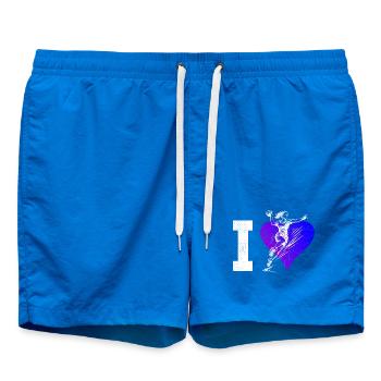 Ein Must Have für echte Handball fuer Frauen - Badeshorts - Cobalt blue - Vorne - AI Model Male 185 light (185cm)