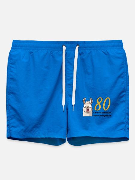 80e anniversaire – brièvement effrayé, puis célébré - Short de bain - cobalt blue