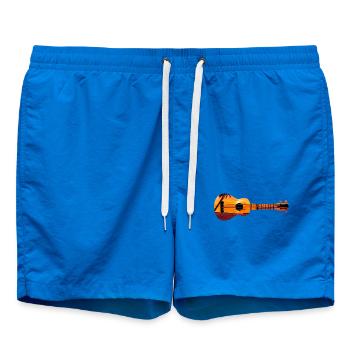 Hawaiian Ukulele Uke Beach Sunset - Badeshorts - Cobalt blue - Vorne - AI Model Male 185 light (185cm)