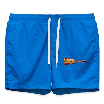 Hawaiian Ukulele Uke Beach Sunset - Badeshorts - Cobalt blue - Vorne - AI Model Male 185 light (185cm)