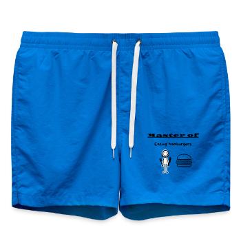 Maître de la consommation de hamburgers - Short de bain - cobalt blue - Devant - AI Model Male 185 light (185cm)