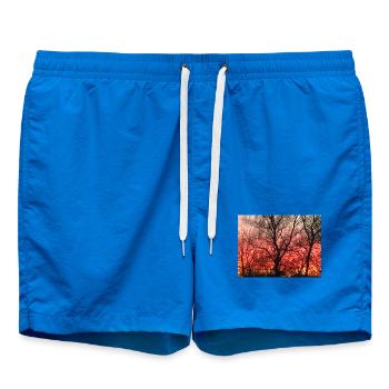coucher de soleil - Short de bain - cobalt blue - Devant - AI Model Male 185 light (185cm)