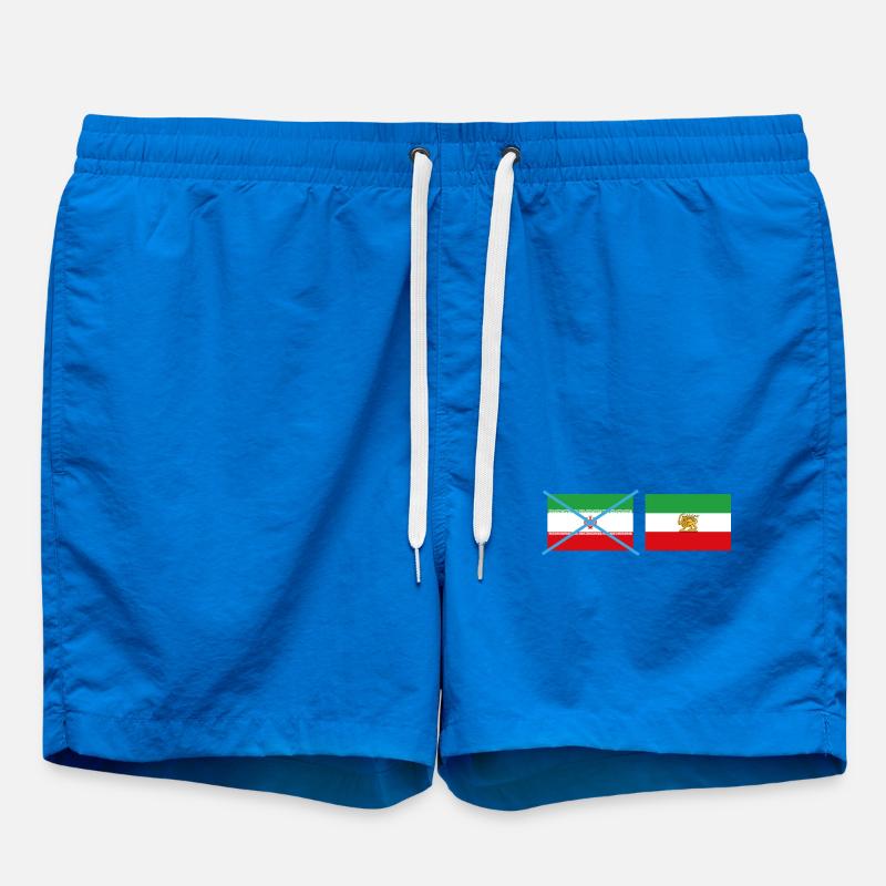 Drapeaux iraniens brisés - Short de bain - cobalt blue