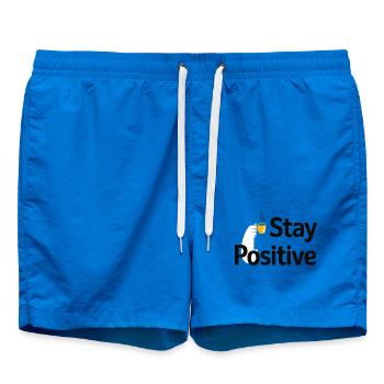 Tasse à café Reste Positive - Short de bain - cobalt blue - Devant - AI Model Male 185 light (185cm)