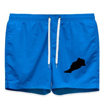 Marokko Maroc - Short de bain - cobalt blue - Devant - AI Model Male 185 light (185cm)