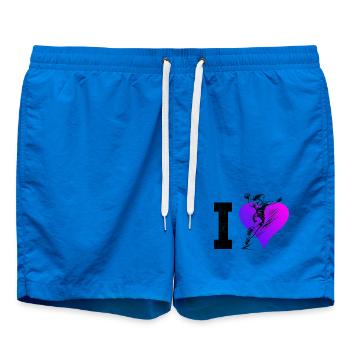 Simple Handball Idee für Handball fuer Frauen - Badeshorts - Cobalt blue - Vorne - AI Model Male 185 light (185cm)