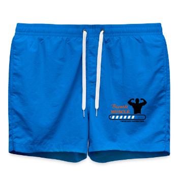 Bientôt musclé  - Short de bain - cobalt blue - Devant - AI Model Male 185 light (185cm)