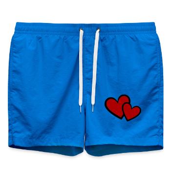 Cœur de la Saint-Valentin Cadeau rouge de la Saint-Valentin Valen - Short de bain - cobalt blue - Devant - AI Model Male 185 light (185cm)