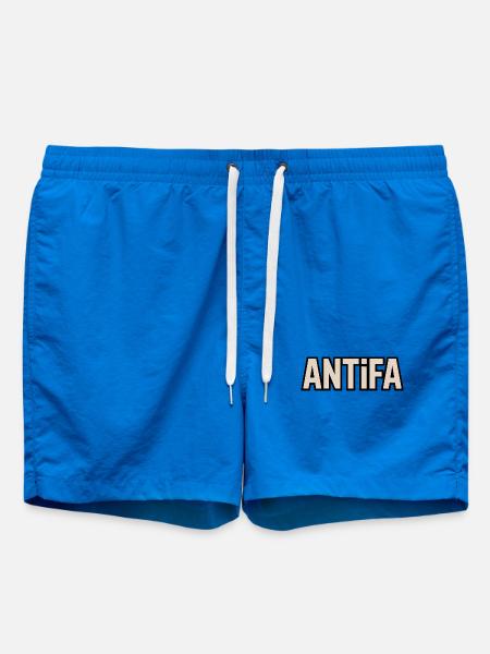 Antifa - Antifascist Merch - Swim Trunks - cobalt blue