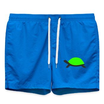Gezeichnete Schildkröte  - Badeshorts - Cobalt blue - Vorne - AI Model Male 185 light (185cm)