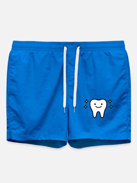 Tooth Cute - Swim Trunks - cobalt blue