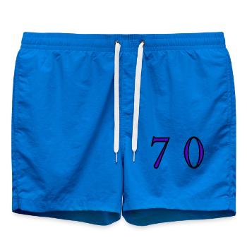 70. 70 JAHRE. 70-JÄHRIGES JUBILÄUM. 70-JÄHRIGES JUBILÄUM. - Badeshorts - Cobalt blue - Vorne - AI Model Male 185 light (185cm)