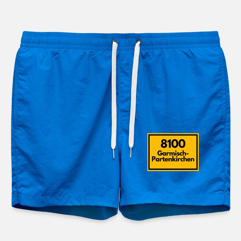 OLD POSTCODE POSTCODE 8100 GARMISCH-PARTENKIRCHEN - Swim Trunks - cobalt blue