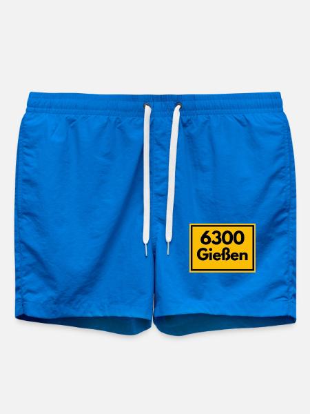 ANCIEN CODE POSTAL RETRO 6300 GIESSEN - Short de bain - cobalt blue