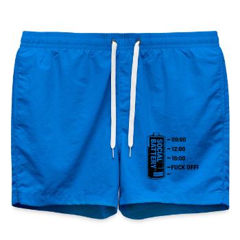 Soziale Batterie - Badeshorts - Cobalt blue - Vorne