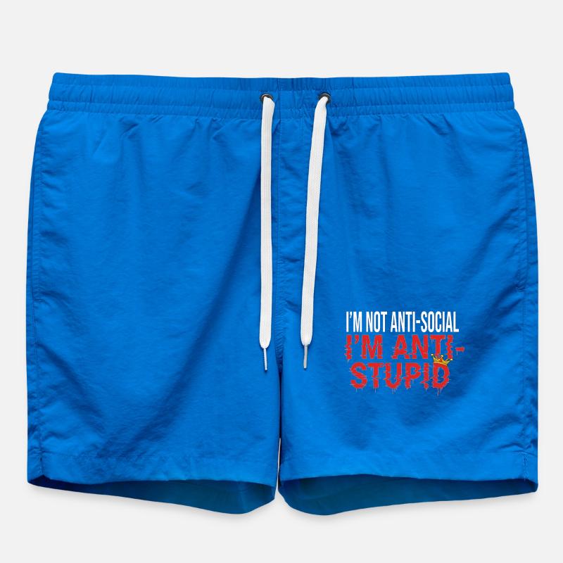 PAS ANTISOCIAL - Short de bain - cobalt blue