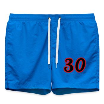 30. 30 JAHRE. 30-JÄHRIGES JUBILÄUM. 30-JÄHRIGES JUBILÄUM. - Badeshorts - Cobalt blue - Vorne - AI Model Male 185 light (185cm)