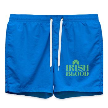 Irish Pride Heart Kleeblatt - Badeshorts - Cobalt blue - Vorne - AI Model Male 185 light (185cm)