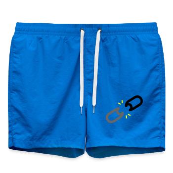 Gesprengte Kette Freiheit - Badeshorts - Cobalt blue - Vorne - AI Model Male 185 light (185cm)
