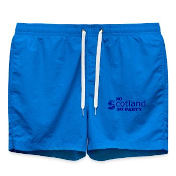 Typographie du Blue Grunge Badge - Short de bain - cobalt blue - Devant - AI Model Male 185 light (185cm)