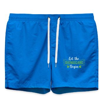 Que les bêtises commencent - Short de bain - cobalt blue - Devant - AI Model Male 185 light (185cm)