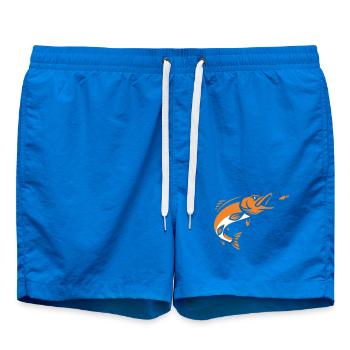 Hecht Fisch Sprung Vektor - Badeshorts - Cobalt blue - Vorne - AI Model Male 185 light (185cm)