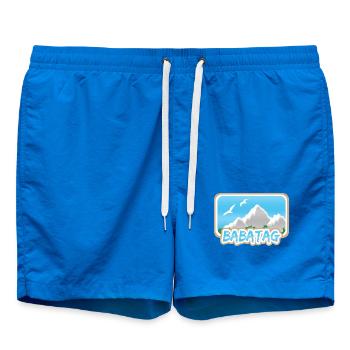 Mont Babatag - Short de bain - cobalt blue - Devant - AI Model Male 185 light (185cm)