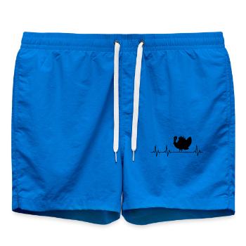 Dinde - Dinde - Thanksgiving - Short de bain - cobalt blue - Devant - AI Model Male 185 light (185cm)