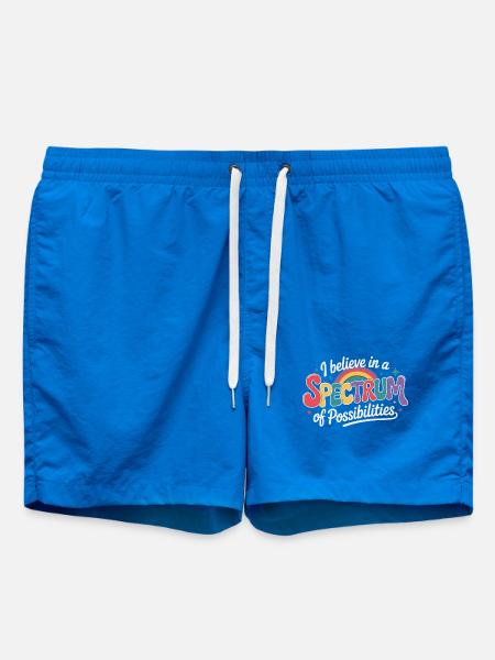 Autism Awareness Support rainbow - Swim Trunks - cobalt blue