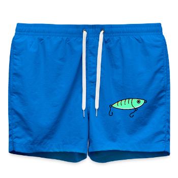 Icône du pêcheur à l’hameçon - Short de bain - cobalt blue - Devant - AI Model Male 185 light (185cm)
