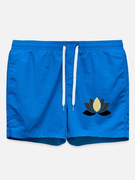 Edle Lotusblume Spa Wellness - Badeshorts - Cobalt blue