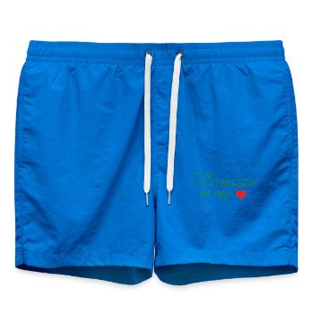 Vernazza in meinem Herzen - Badeshorts - Cobalt blue - Vorne - AI Model Male 185 light (185cm)