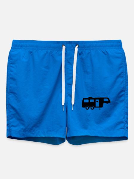 Fifth Wheel RV Camper - Swim Trunks - cobalt blue