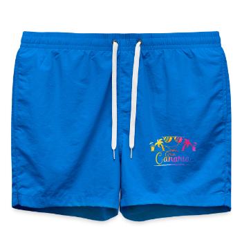 Arc-en-ciel de la plage de Gran Canaria - Short de bain - cobalt blue - Devant - AI Model Male 185 light (185cm)