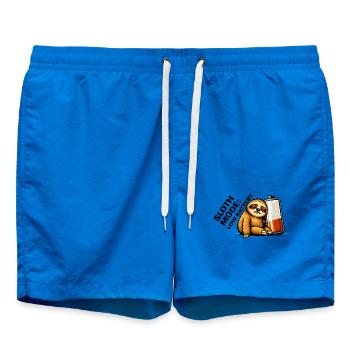 Refroidissement de la paresse et des bouteilles de jus - Short de bain - cobalt blue - Devant - AI Model Male 185 light (185cm)